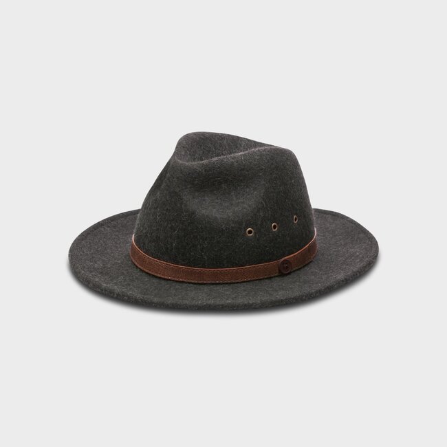 BILLY BONES CLUB SHADOW GREY FEDORA