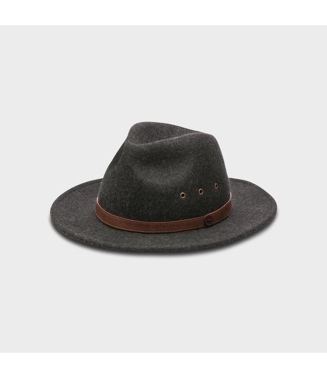BILLY BONES CLUB SHADOW GREY FEDORA