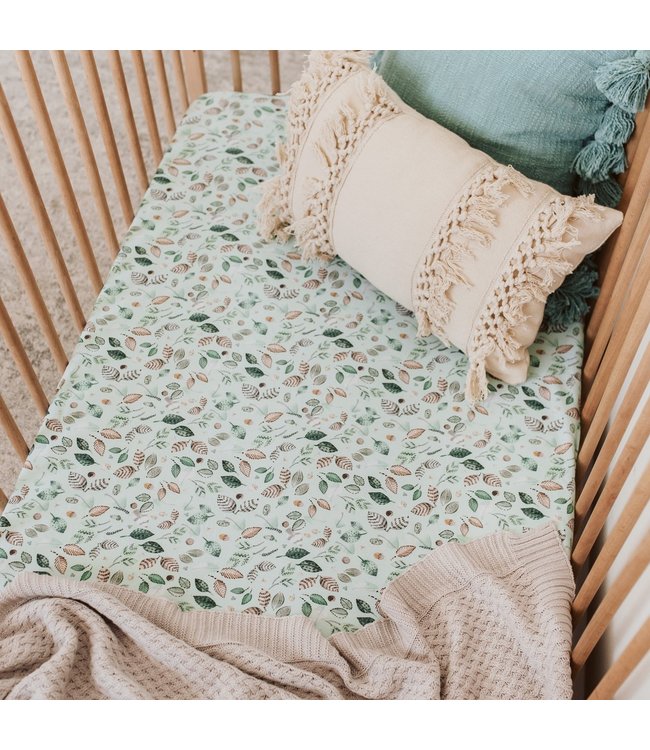 SNUGGLE HUNNY KIDS DAINTREE - FITTED COT SHEET