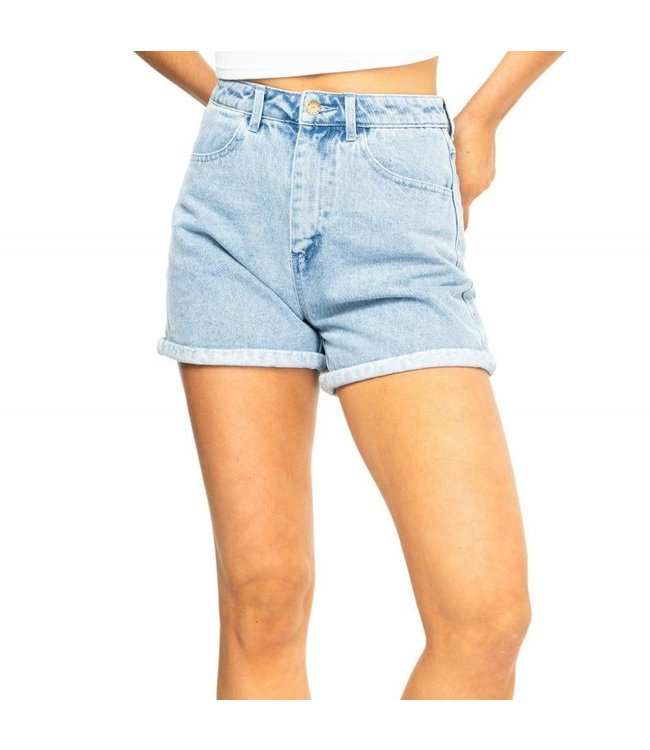 CYPRUS HIGH DENIM SHORT - SKY BLUE 