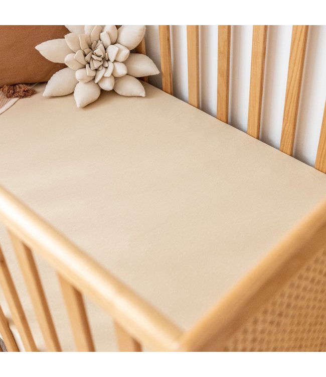 kiin ORGANIC FITTED COT SHEET - OAT