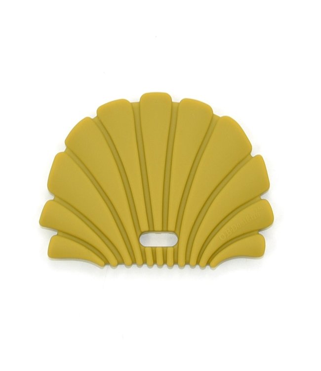 SILICONE SHELL TEETHER - GOLD