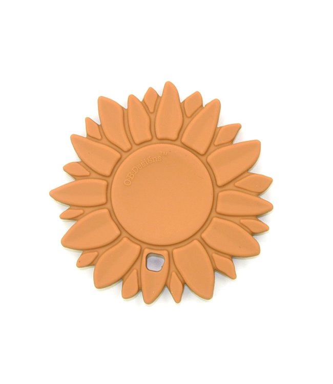SILICONE SUNFLOWER TEETHER - GINGER