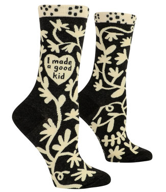 Blue Q GOOD KID CREW SOCK