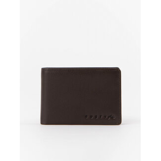 RUSTY BUSTED LEATHER WALLET - COF