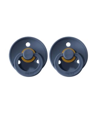 BIBS Dummys 2 PACK BIBS DUMMIES - SIZE 1 STEEL BLUE