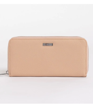 RUSTY ESSENCE ZIP AROUND WALLET - NUDE