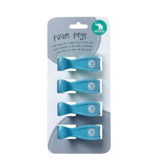 4 Pack Pegs BLUE PASTEL