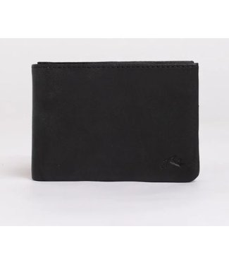 RUSTY NOW OR NEVER LEATHER WALLET - BLACK