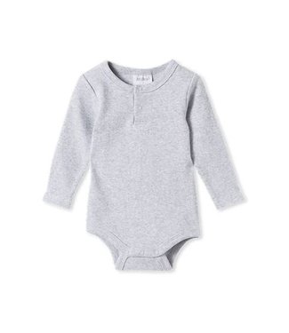 Milky SILVER MARLE RIB BUBBYSUIT