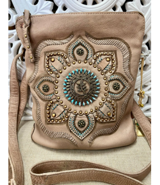 Art N Vintage Sedona Shoulder Bag Taupe, Hand Made Bag