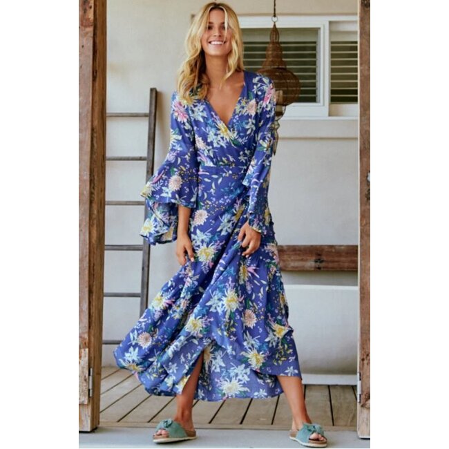 Jaase ACAI PRINT ANGELA WRAP MAXI DRESS