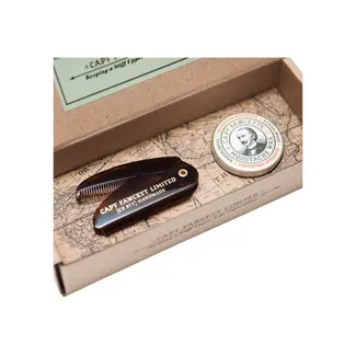 Captain Fawcett MO WAX & FOLDING MOUSTACHE COMB SET