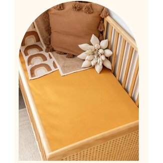 kiin ORGANIC FITTED COT SHEET - AMBER