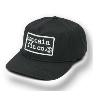 CAPTAIN FIN CO. BIG PATCH HAT - BLACK