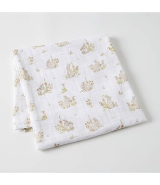 SOME BUNNY LOVES YOU MUSLIN WRAP