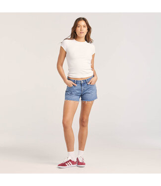 WRANGLER LOW RISE BELLS SHORT - LINEUP BLUE
