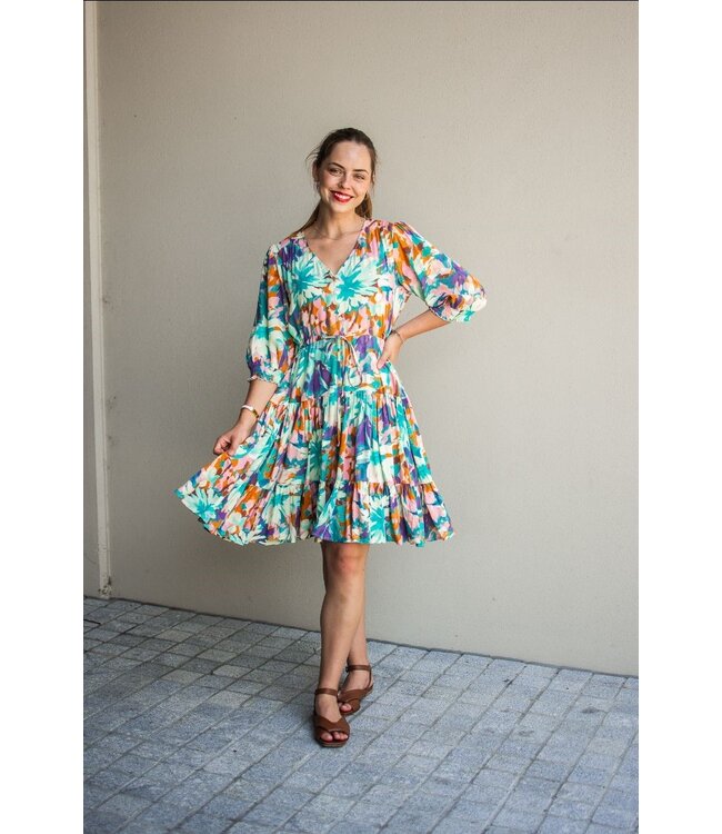 Autumn floral store dress