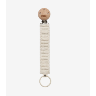 KNITTED PACIFIER CLIP - IVORY