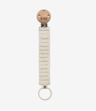 KNITTED PACIFIER CLIP - IVORY