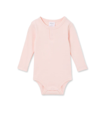 Milky POWDER PINK RIB BUBBYSUIT