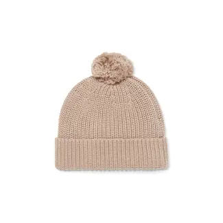 ASTER & OAK TAUPE BROWN KNIT BEANIE