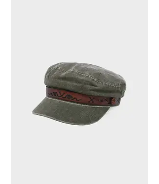 BILLY BONES CLUB THE RASKAL CAPTAIN HAT - WASHED SAGE