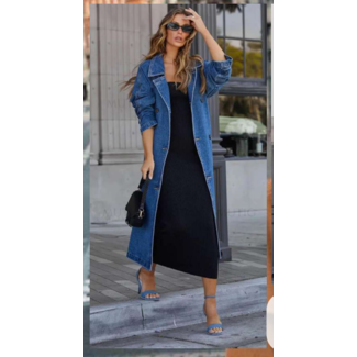 VIVIENNE DENIM TRENCH COAT