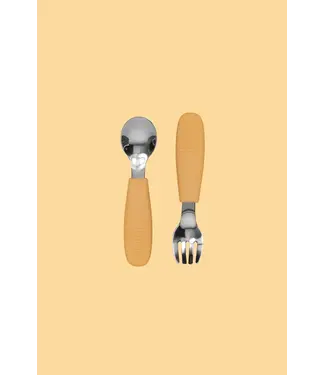 kiin SILICONE CUTLERY SET - TAN