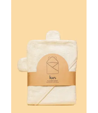 kiin HOODED TOWEL - IVORY