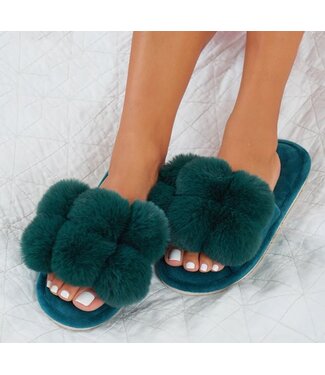 LUXE SLIPPER - EMERALD SML