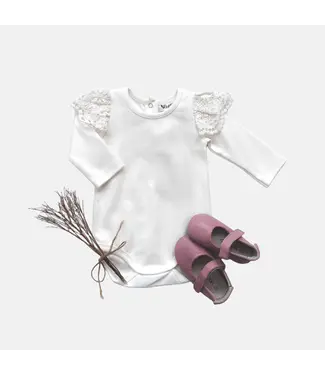 LOVE HENRY LACE SLEEVE ONESIE