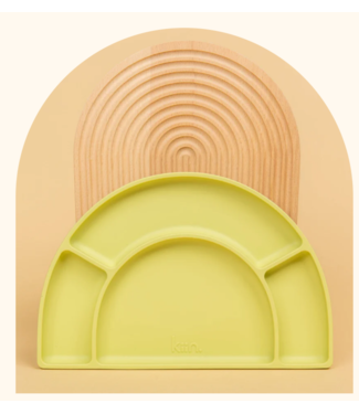 kiin SILICONE DIVIDED PLATE - APPLE