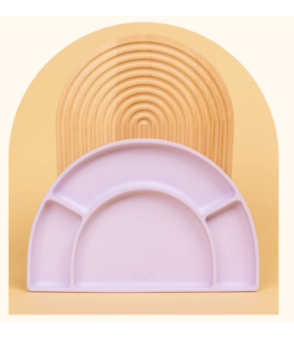 kiin SILICONE DIVIDED PLATE - LILAC