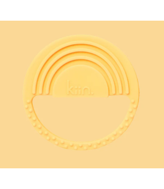 kiin RAINBOW SILICONE TEETHER - BUTTERCUP