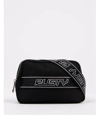 RUSTY HOLLABACK NYLON SIDE BAG - BLACK