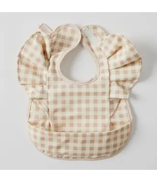 Pilbeam GINGHAM FRILLED BIB