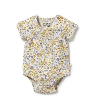 WILSON AND FRENCHY Little Meadow Organic Bodysuit