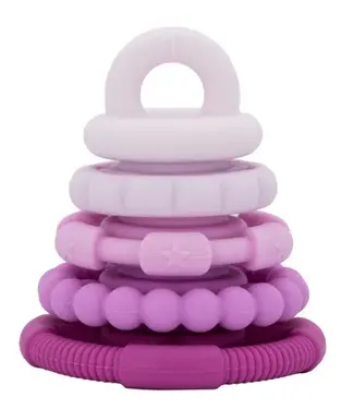 RAINBOW STACKER & TEETHER - RASPBERRY OMBRE