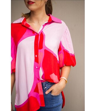 JILLY BOLD PRINT BLOUSE
