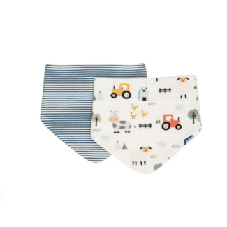 Bandana Bibs 2pk - Barnyard Bandana Bibs 2pk - Barnyard