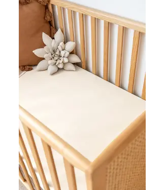 kiin ORGANIC FITTED COT SHEET - IVORY