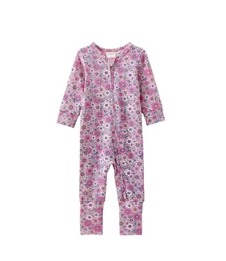 Milky SWEET FLEUR ZIP ROMPER
