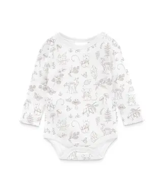 ASTER & OAK Woodland Mouse Onesie - 100% Organic Cotton White