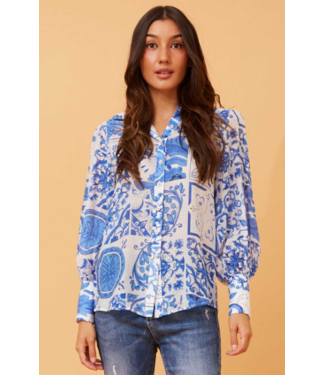VINNIE BALLOON SLEEVE BLOUSE