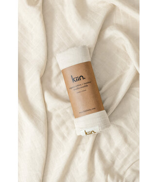 kiin ORGANIC MUSLIN SWADDLE - IVORY