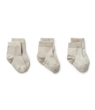 WILSON AND FRENCHY TWILIGHT LEAF ORGANIC BABY SOCKS