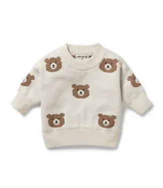 WILSON AND FRENCHY BEARY CUTE KNITTED JACQUARD JUMPER