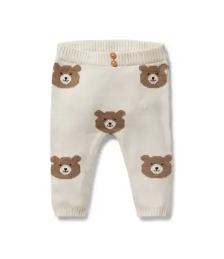 WILSON AND FRENCHY BEARY CUTE KNITTED JACQUARD LEGGINGS