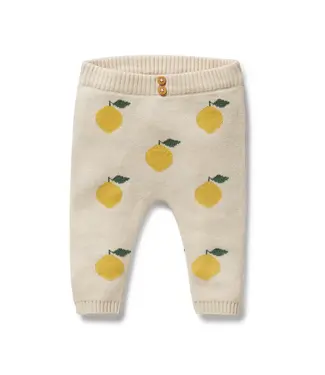 WILSON AND FRENCHY LEMONY KNITTED JACQUARD LEGGINGS